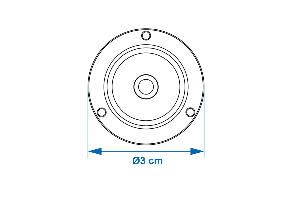 Kulatá vodováha ProPlus 341217, průměr 3 cm