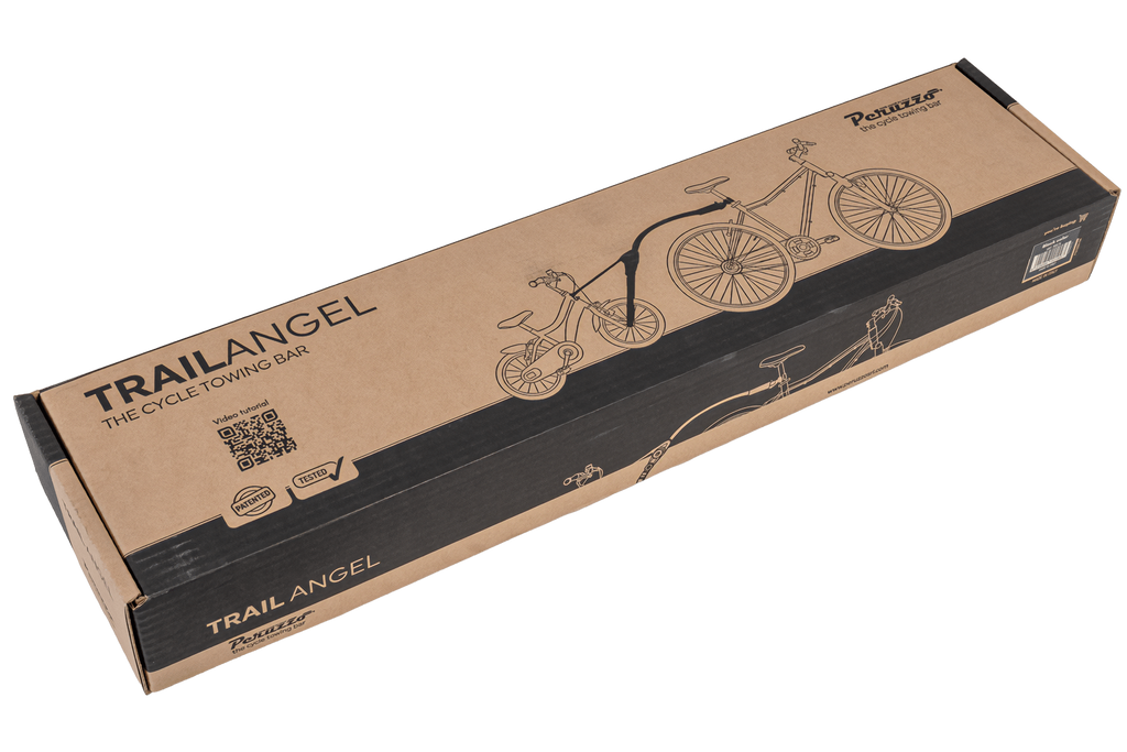 Trail Angel - hol drążek holowniczy do roweru dziecka - czarny