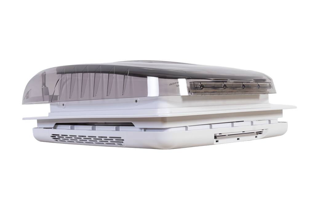 Automatický střešní ventilátor PUNDMANN PLUS FAN pro obytné vozy s osvětlením, roleta 400×400 mm
