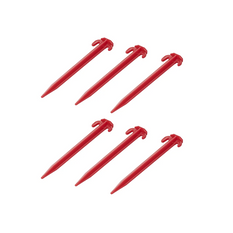 Sada šesti kolíků do stanu ProPlus 364824 plastové kolíky pro upevnění kotevních lan 19 cm