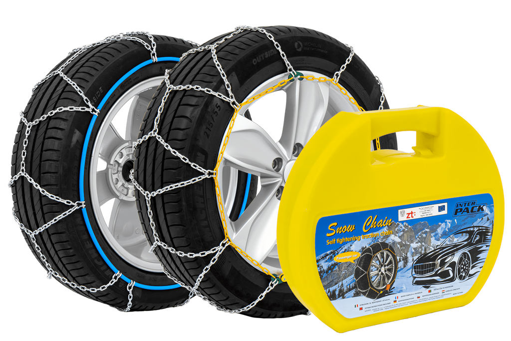 Łańcuchy śniegowe Inter Pack KNS 100 - 9mm z urządzeniem samonapinającym