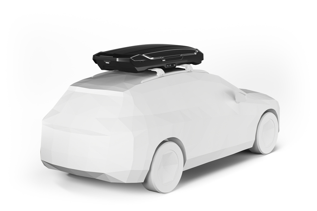 Nízký střešní box Thule Motion 3 XL, černá metalíza (639400)
