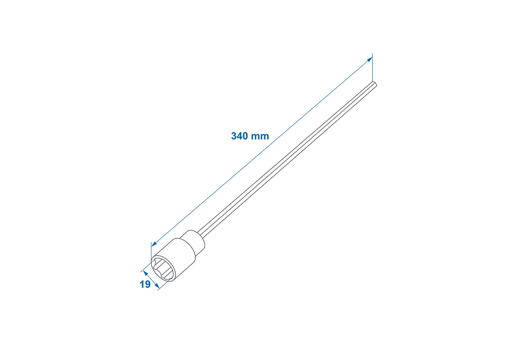 ProPlus 360030 Výsuvné prodloužení podpěry pro 340mm 19mm nosičový přívěs