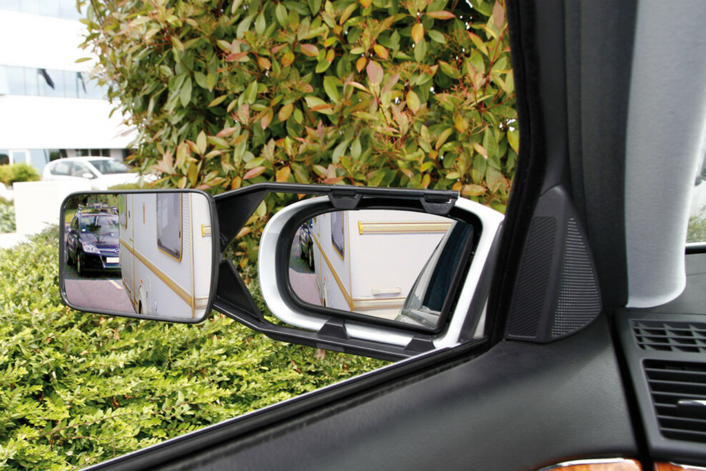 Zrcátko pro karavan 150×110 mm pro tažné zařízení přívěsu