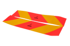 Samolepky, reflexní nálepky, krátké HERMON, označovací tabulky pro těžká vozidla, 565x132mm, levé+pravé