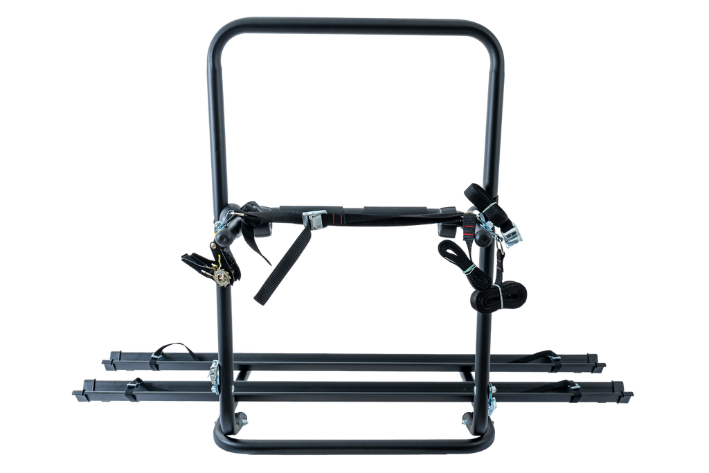 Nosič kol Peruzzo Brennero 4x4 s rezervním kolem - nosič na 2 kola s ližinami (černý)