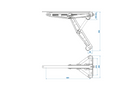 ProPlus 361506 výsuvný rohový stabilizátor pro přívěs 1100 kg 495 mm