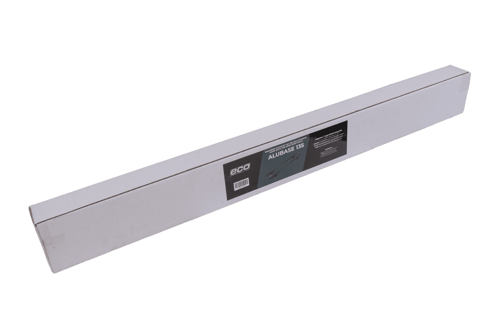 Střešní nosič Eco Alubase 135 - univerzální hliníkový nosič pro otevřené lišty (černý)