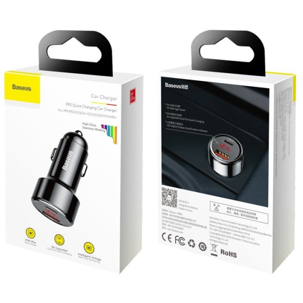 Nabíječka do auta BASEUS Magic Series USB, USB-C 45W