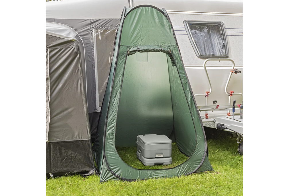 ProPlus 370415CR Přenosná kempingová toaleta šedá 10 l/10 l