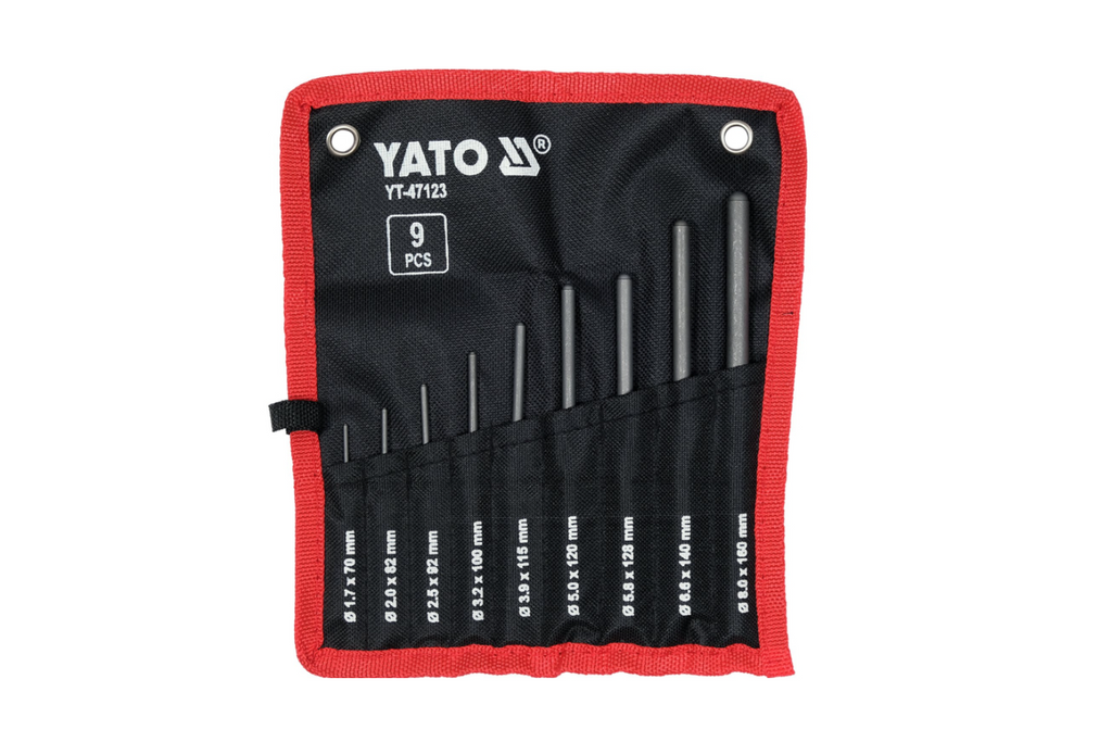 Sada 9dílných paralelních kulových razníků YATO YT-47123