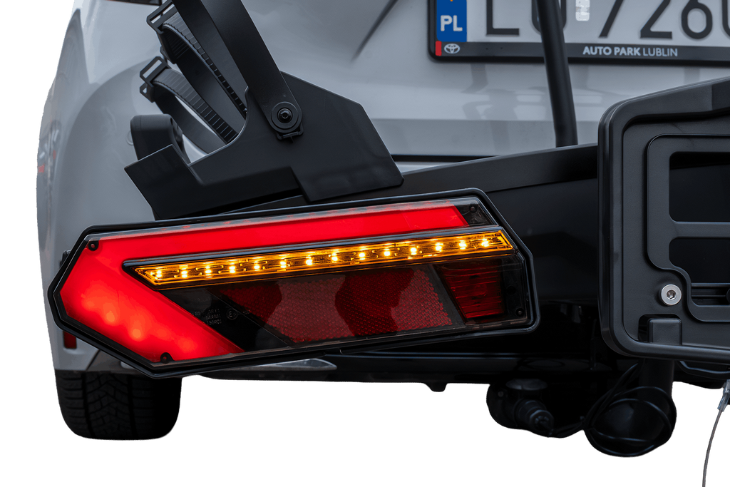 Inter Pack Velox 3 LED - skládací nosič kol na tažné zařízení pro 3 kola s LED světly