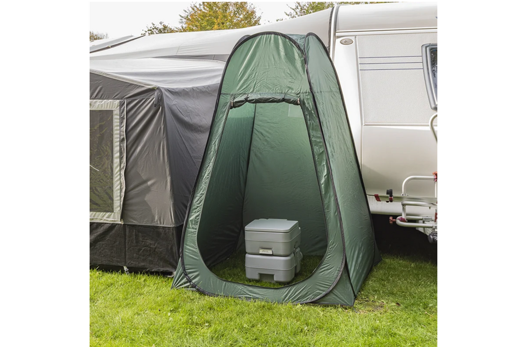 ProPlus 370415V01CR Přenosná kempingová toaleta šedá 10 l/20 l
