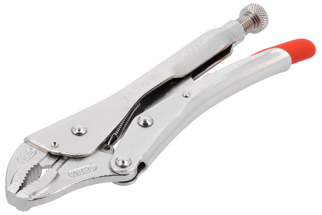 Krátké upínací kleště YATO YT-2451, zaoblené čelisti, 250 mm