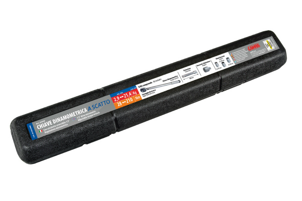 Momentový klíč LAMPA 1/2" 28-210Nm klíč na kola automobilu