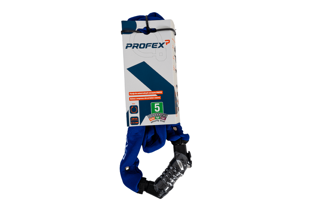 PROFEX 81662 Neo 130 cm řetězový zámek na kolo s kombinací