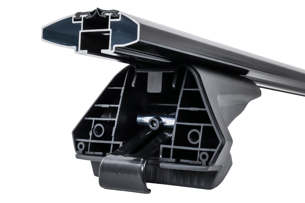 Bagażnik dachowy Inter Pack Virgo IR 110 (G2) na relingi zintegrowane (czarny)