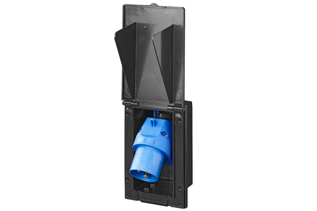 CEE ProPlus 373505BK nástěnná zásuvka, vnější, 160×100 mm, černá