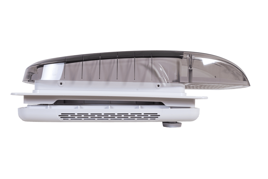 Automatický střešní ventilátor PUNDMANN PLUS FAN pro obytné vozy s osvětlením, roleta 400×400 mm