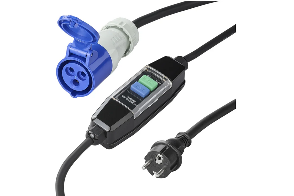 Adaptérový kabel Schuko/CEE ProPlus 373589V01DE diferenciální jistič 150 cm