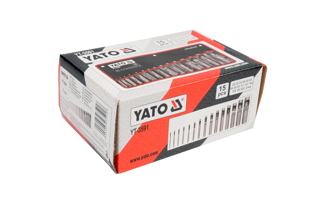 Děrovačky do kůže YATO YT-3591 2-22mm 15ks.