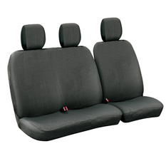 Sada potahů na autosedačky LAMPA Dots-1 černošedá, pro autobusy a dodávky