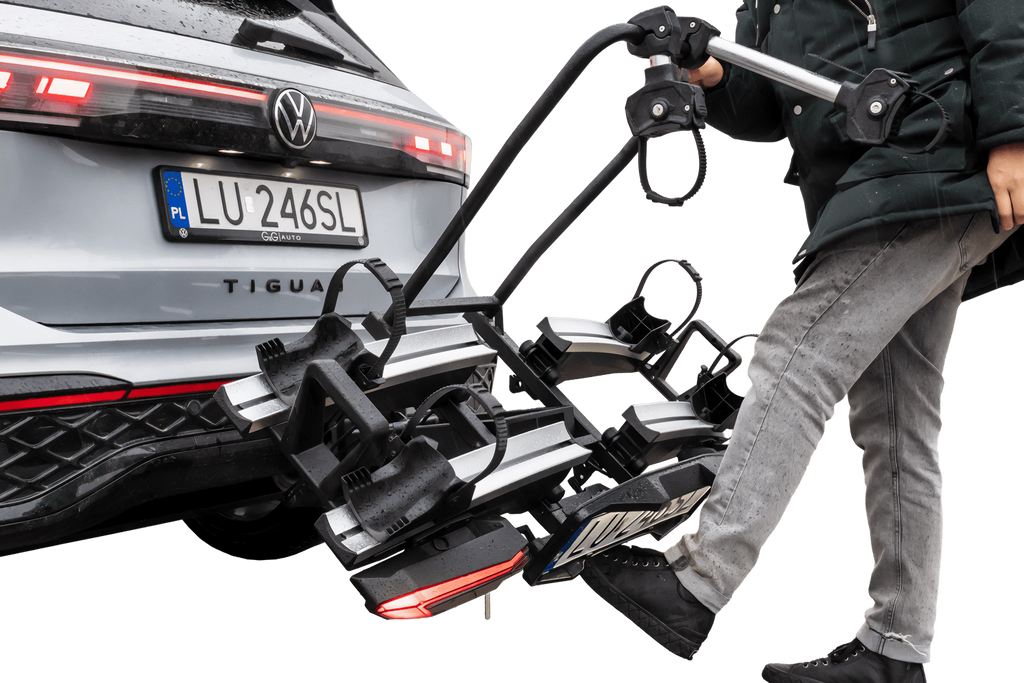 Inter Pack Velox 2 LED - skládací nosič kol na tažné zařízení pro 2 kola s LED světly