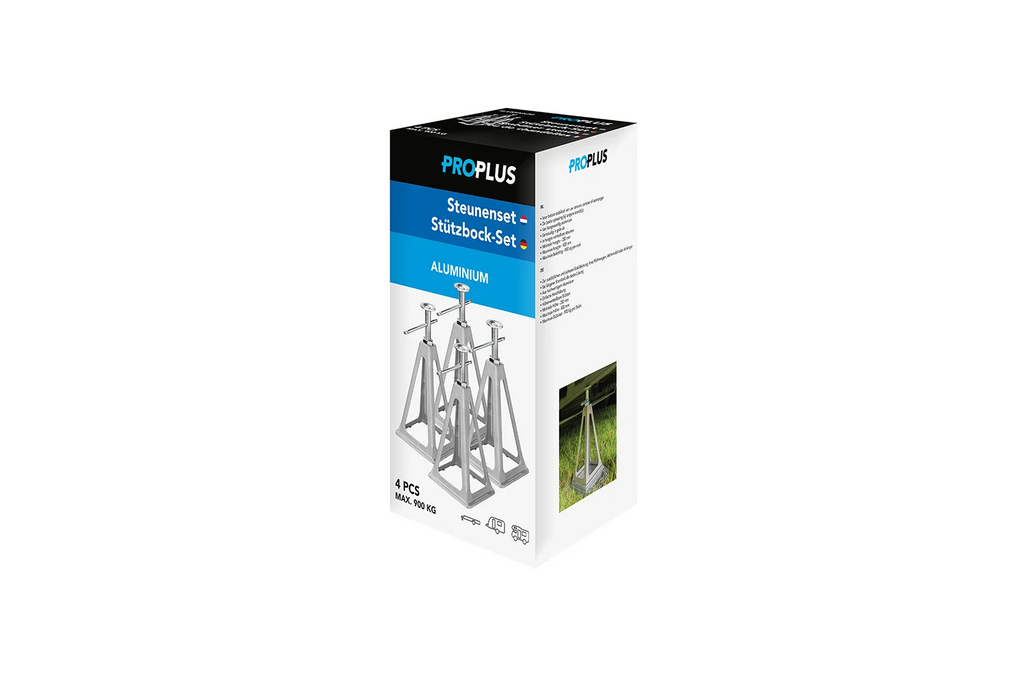 Sada čtyř výsuvných podpěr ProPlus 360803 stabilizátor pro přívěsy 3600 kg 430 mm
