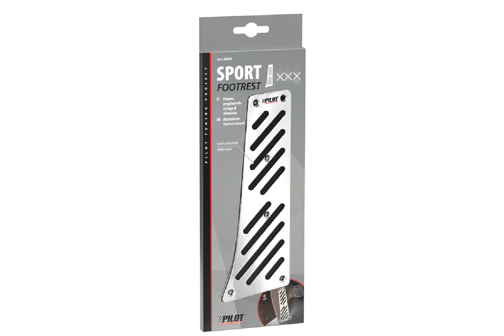 Hliníková podnožka řidiče LAMP s protiskluzovou gumou