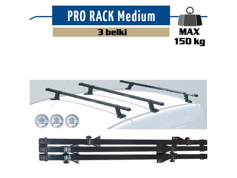 Střešní nosič Mont Blanc Pro Rack 313 pro Ford Transit Custom 2012-
