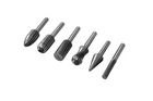 Sada stopkových fréz YATO YT-61711 na kov, držák 6 mm pro přímou brusku, 6 kusů