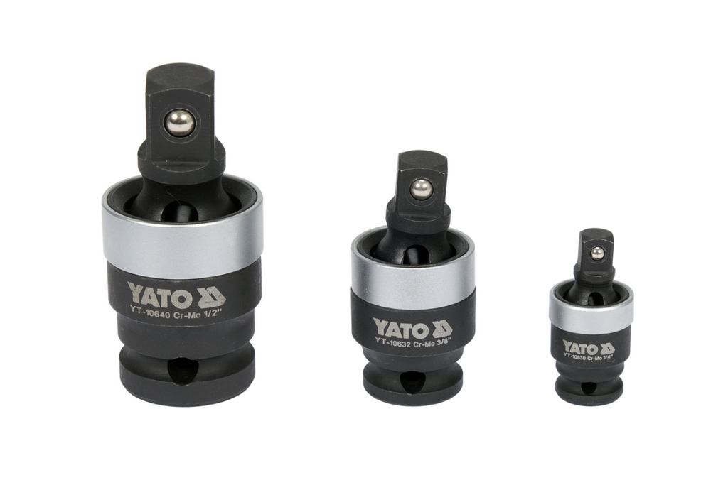 Sada rázových kloubů YATO YT-10642 1/4", 3/8", 1/2" 3dílná.