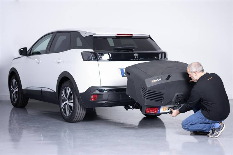 Towbox EVO classic gray - box na zavazadla montovaný na tažné zařízení