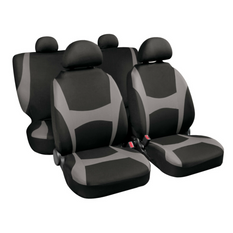 Sada potahů na autosedačky LAMPA Capri černošedá, pro přední a zadní sedadla