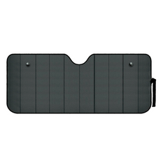 LAMPA Matná černá okenní rohožka do auta, sluneční clona 72x145cm