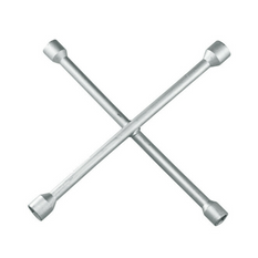 Klíč na kola s křížovou lampou na auto