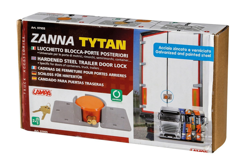 Protikrádežový zámek LAMP ZANNA TYTAN pro autobusy, přívěsy a návěsy