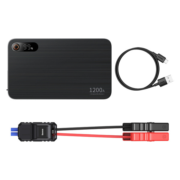 Powerbanka BASEUS Super Energy Pro+ Jump Starter 12V 12000mAh 1200A + USB nabíječka