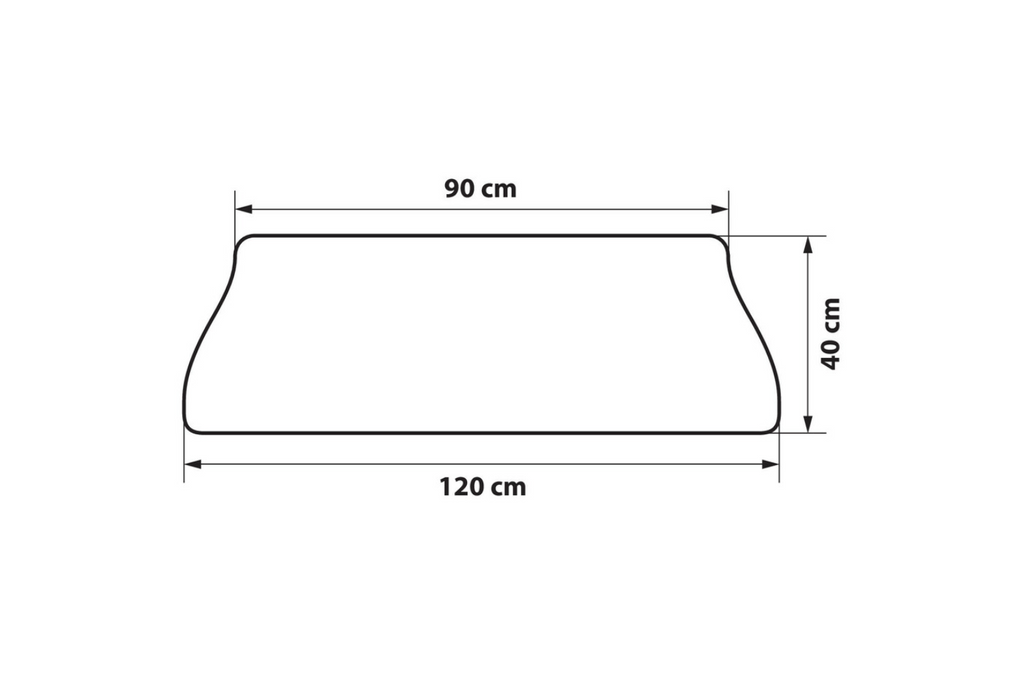 Ochranný koberec do zadního nárazníku LAMP do kufru 120x40cm