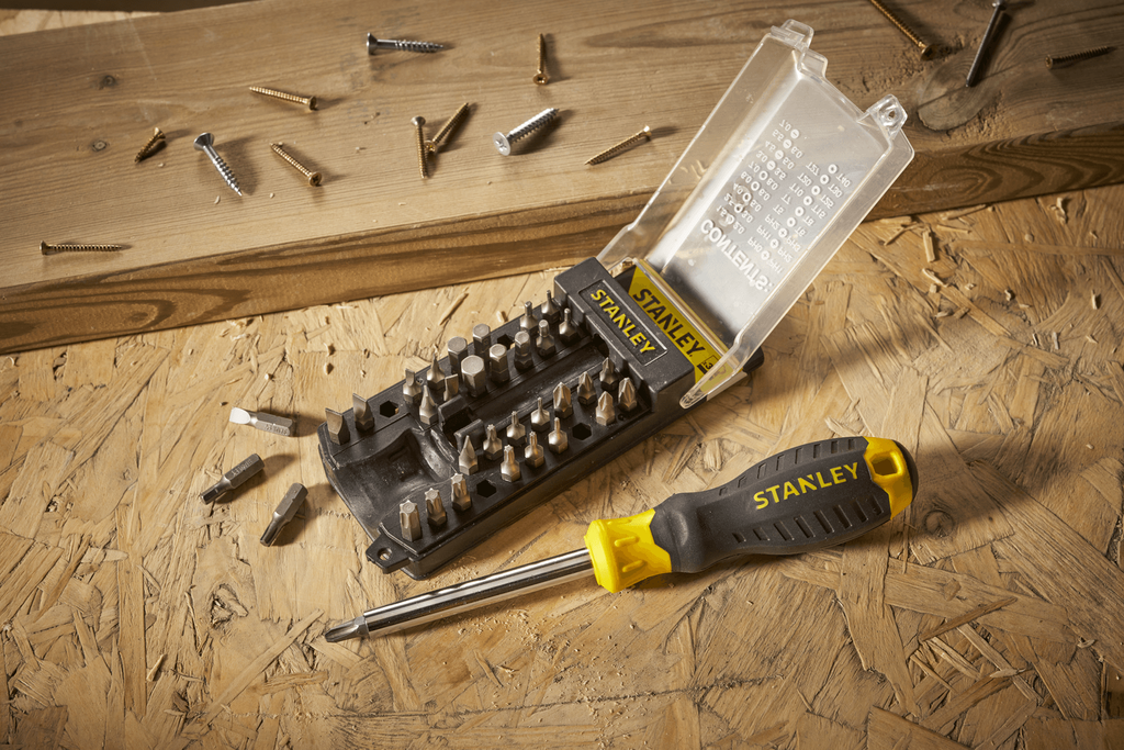 Šroubovák STANLEY MULTIBIT, 34 kusů, sada bitů