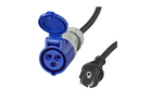 Adaptér se zástrčkou Schuko a zásuvkou CEE 16A 230V ProPlus 373526 s kabelem 40 cm