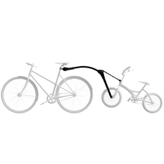 Trail Angel - hol drążek holowniczy do roweru dziecka - czarny