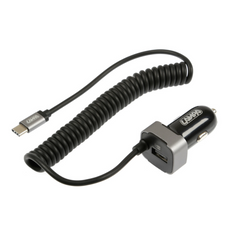 Autonabíječka LAMP USB Type-C, zásuvka pro zapalovač cigaret 12/24V