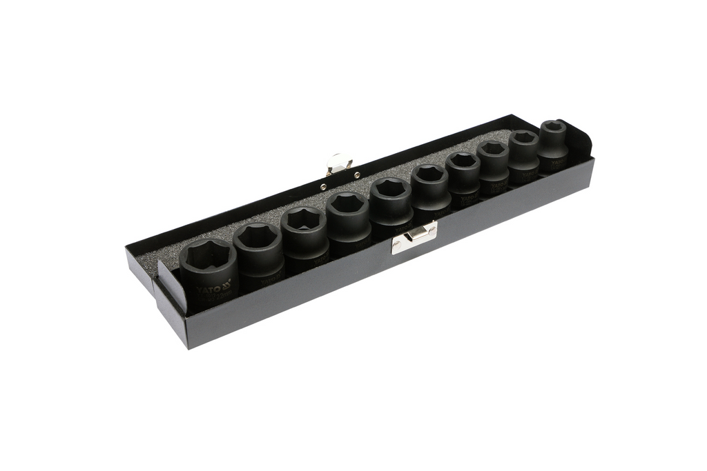YATO YT-1025 krátké rázové nástrčné klíče 1/2" 10 ks.