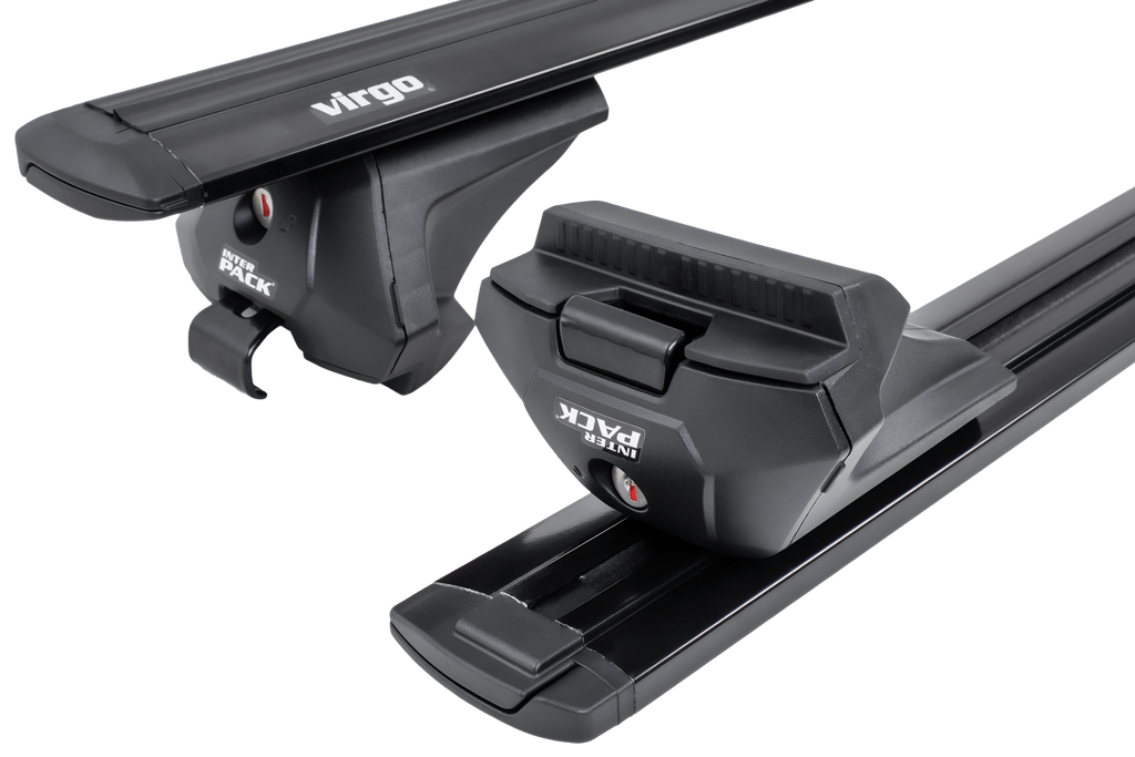 Bagażnik dachowy Inter Pack Virgo IR 120 (G2) na relingi zintegrowane (czarny)