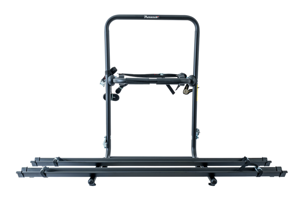 Nosič kol Peruzzo Brennero 4x4 s rezervním kolem - nosič na 2 kola s ližinami (černý)
