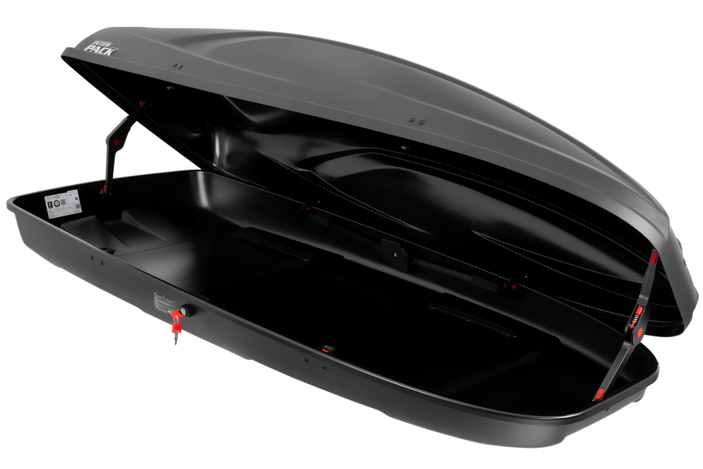 Střešní box Inter Pack Stella 480 černý kevlar (flexi fit G2)