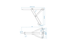 ProPlus 361501 výsuvný rohový stabilizátor pro přívěs 500 kg 457 mm