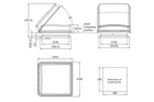 Střešní okno pro obytné vozy ProPlus 610900V01, střešní odvětrávací otvor 280x280 mm