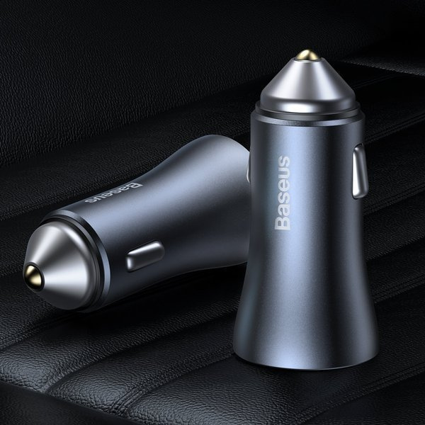 Sada autonabíječek BASEUS Golden Pro 2xUSB 40W + USB kabel
